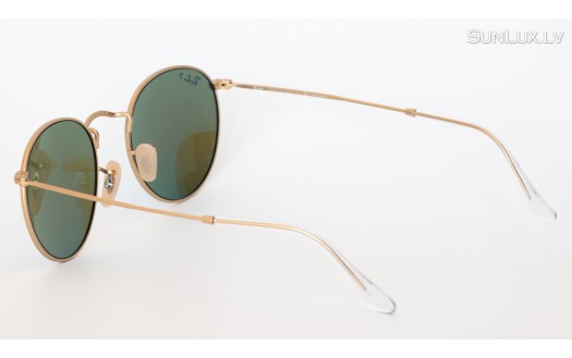 Ray-Ban Round Flash Lenses Polarised (RB3447 112/4L 50mm) saules brilles